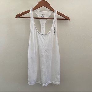 REEBOK | white burnout Crossfit tank top